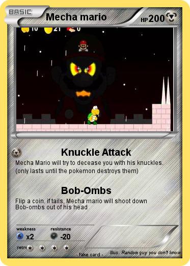 Pokemon Mecha mario