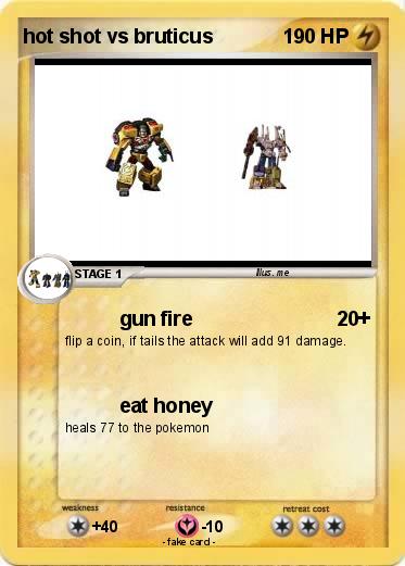 Pokemon hot shot vs bruticus