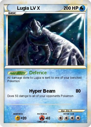 Pokemon Lugia LV X