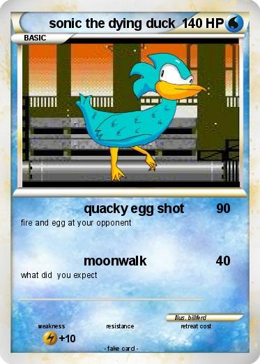 Pokemon sonic the dying duck