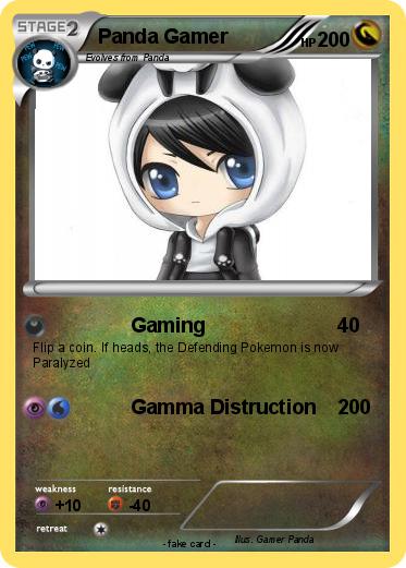 Pokemon Panda Gamer