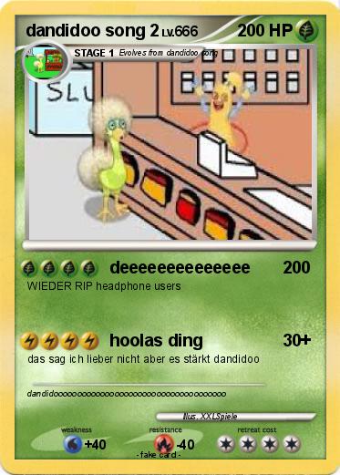 Pokemon dandidoo song 2