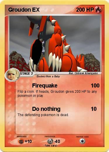 Pokemon Groudon EX