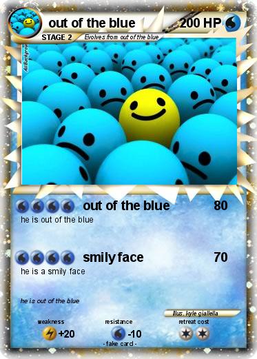 Pokemon out of the blue