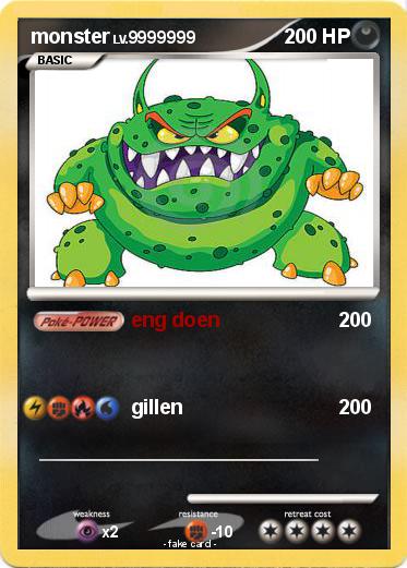 Pokemon monster