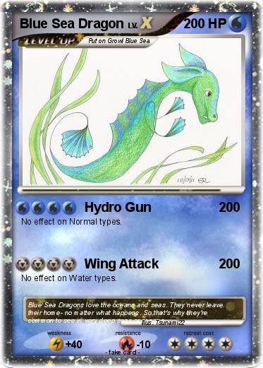 Pokemon Blue Sea Dragon