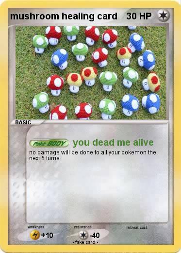 Pokemon mushroom healing card