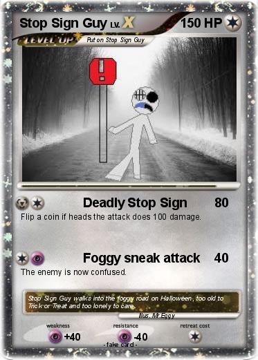 Pokemon Stop Sign Guy