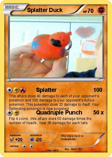 Pokemon Splatter Duck