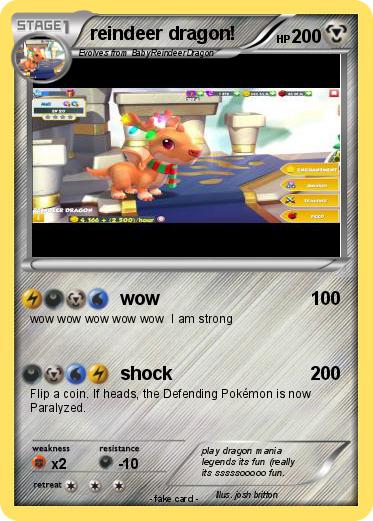 Pokemon reindeer dragon!