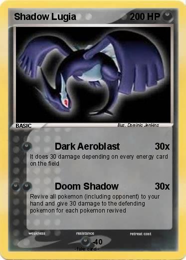 Pokemon Shadow Lugia