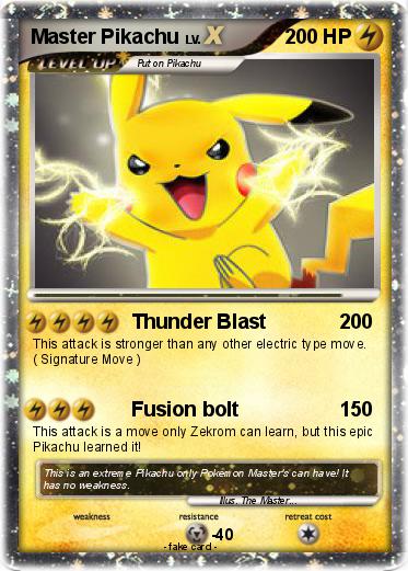 Pokemon Master Pikachu