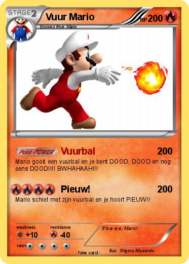 Pokemon Vuur Mario