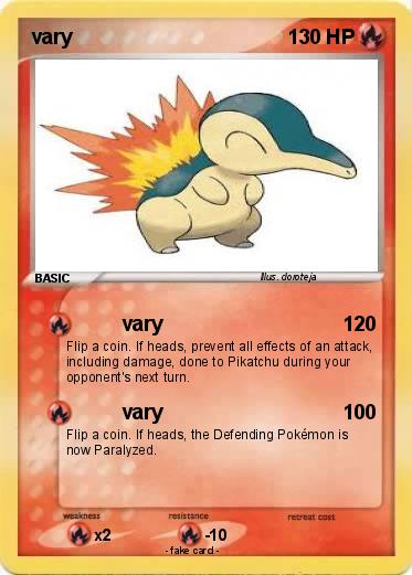 Pokemon vary