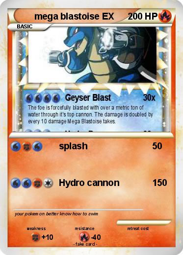 Pokemon mega blastoise EX