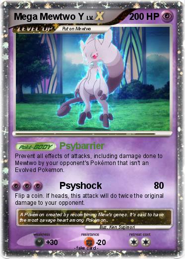 Pokemon Mega Mewtwo Y