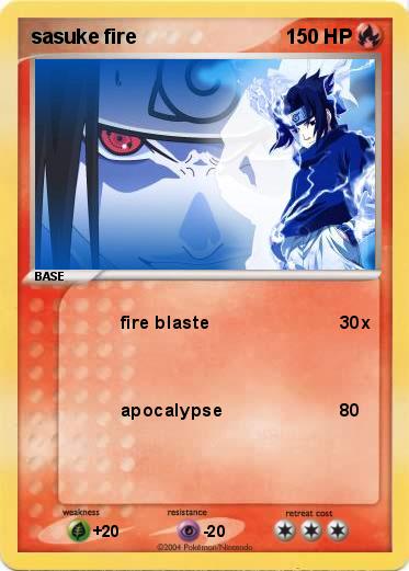 Pokemon sasuke fire