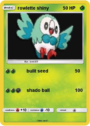Pokemon rowlette shiny