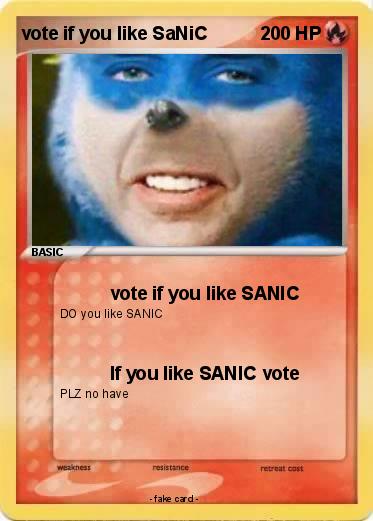 Pokemon vote if you like SaNiC