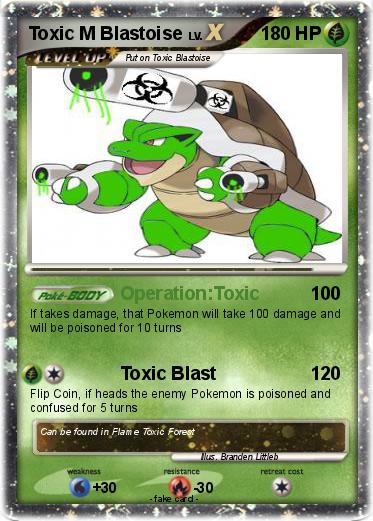 Pokemon Toxic M Blastoise