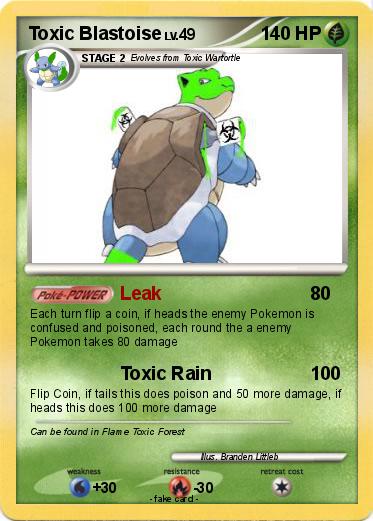 Pokemon Toxic Blastoise