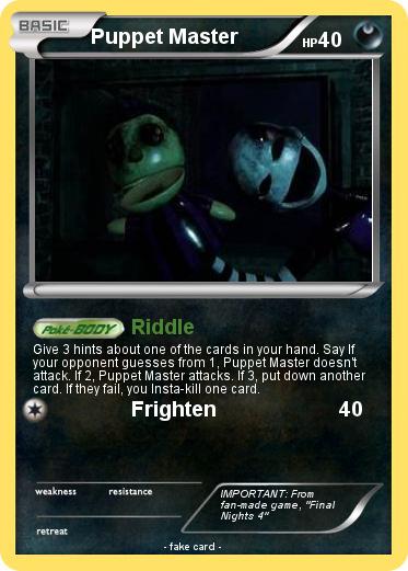 Pokemon Puppet Master