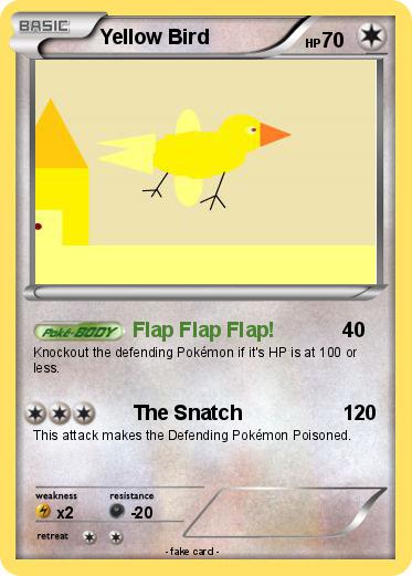 Pokemon Yellow Bird