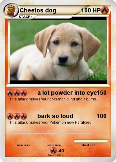 Pokemon Cheetos dog