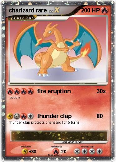 Pokemon charizard rare