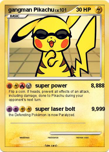 Pokemon gangman Pikachu