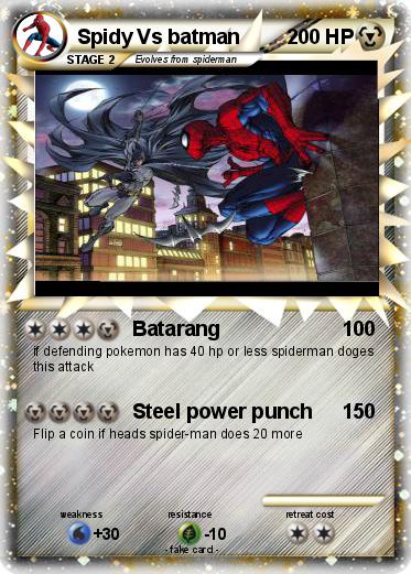 Pokemon Spidy Vs batman