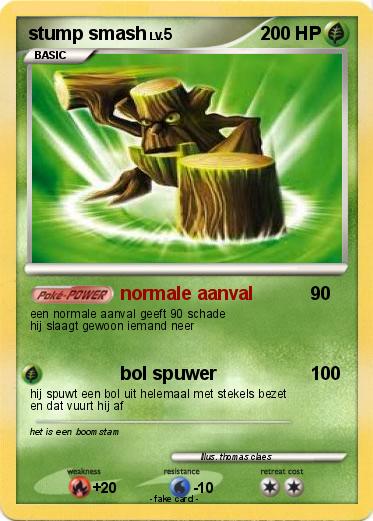 Pokemon stump smash