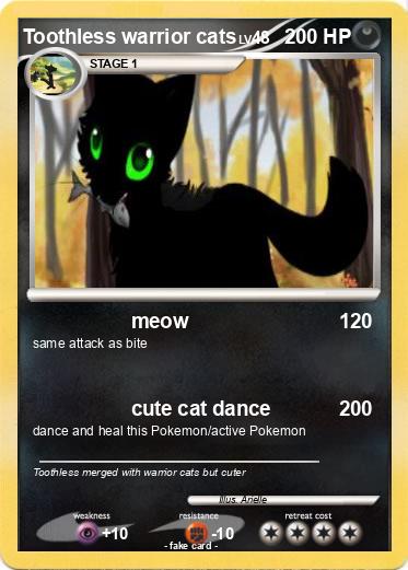 Pokemon Toothless warrior cats