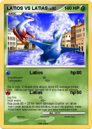Pokemon LATIOS VS LATIAS