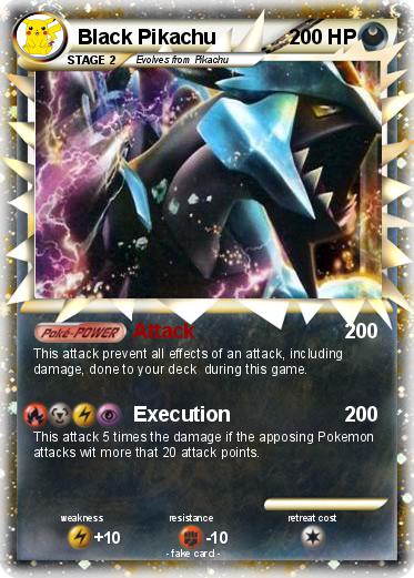 Pokemon Black Pikachu