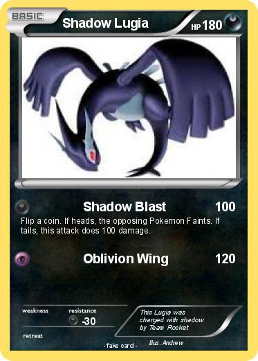 Pokemon Shadow Lugia
