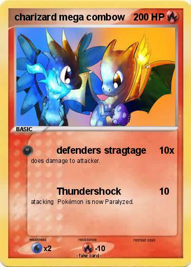 Pokemon charizard mega combow