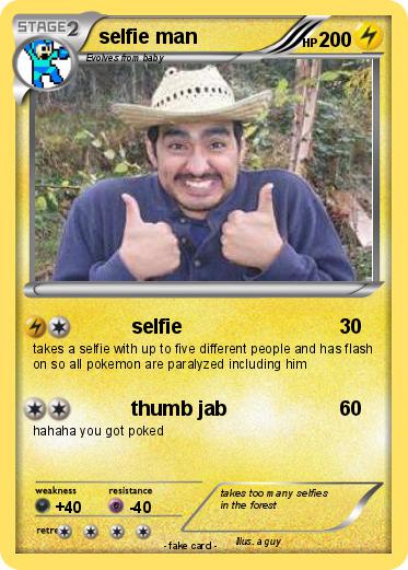 Pokemon selfie man