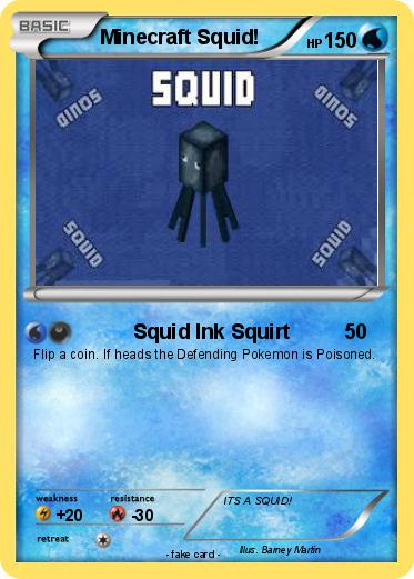 Pokemon Minecraft Squid!