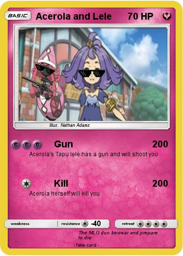 Pokemon Acerola and Lele