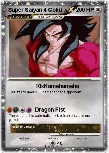 Pokemon Super Saiyan 4 Goku