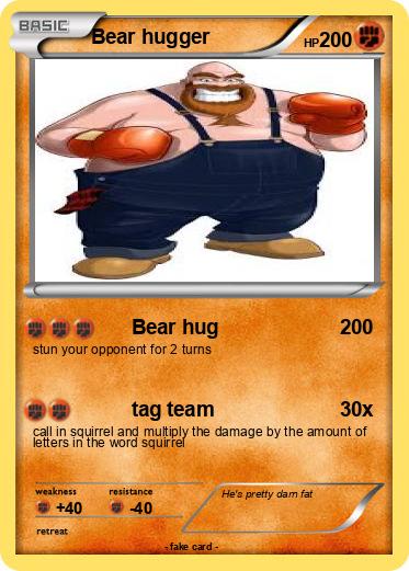 Pokemon Bear hugger