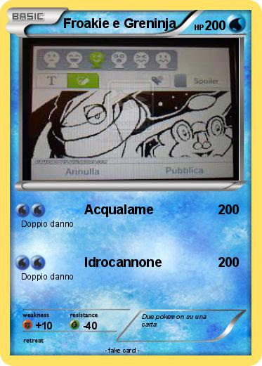 Pokemon Froakie e Greninja