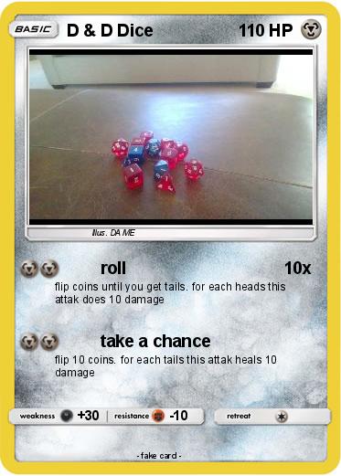 Pokemon D & D Dice