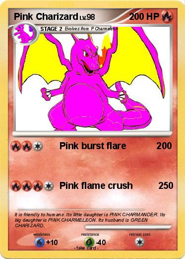 Pokemon Pink Charizard