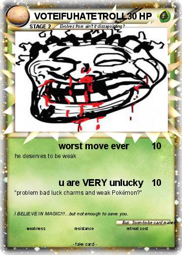 Pokemon VOTEIFUHATETROLL