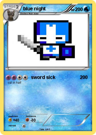 Pokemon blue night