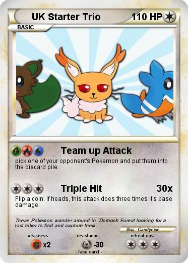 Pokemon UK Starter Trio