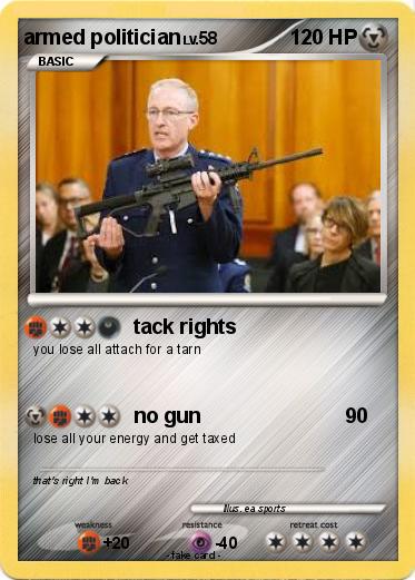 Pokemon armed politician