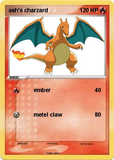 Pokemon ash's charzard